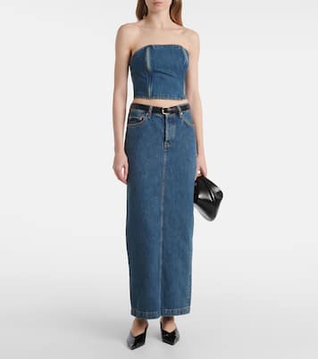 Jupe longue en jean | Wardrobe.NYC