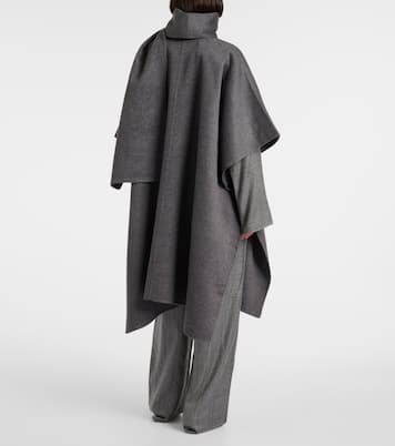 Cappotto in lana doublé con sciarpa | Toteme