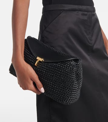 Clutch T-Lock in pelle | Toteme