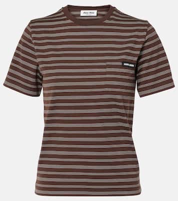 T-shirt in cotone | Miu Miu