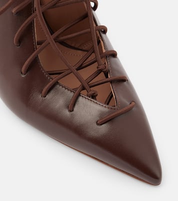 Alia 90 leather slingback pumps | Malone Souliers