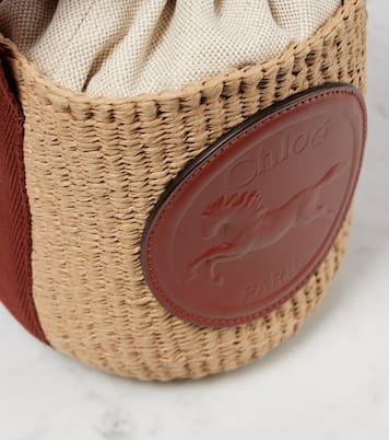 Horse Medal Small woven bucket bag | Chloé