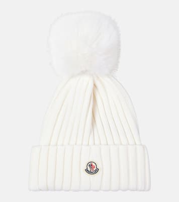 Mütze aus Wolle mit Faux Fur | Moncler