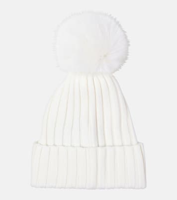 Mütze aus Wolle mit Faux Fur | Moncler