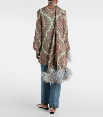Blusa Voyage Imaginaire in georgette di seta | Valentino