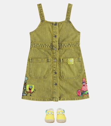X SpongeBob Kleid aus Denim | Stella McCartney Kids