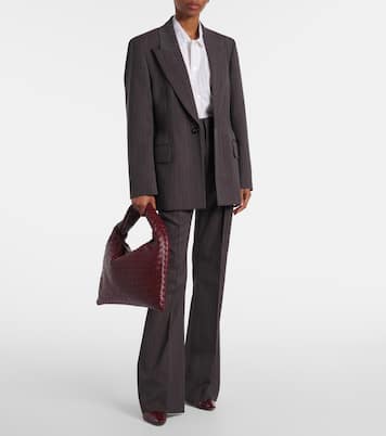 羊毛高腰喇叭裤 | Bottega Veneta