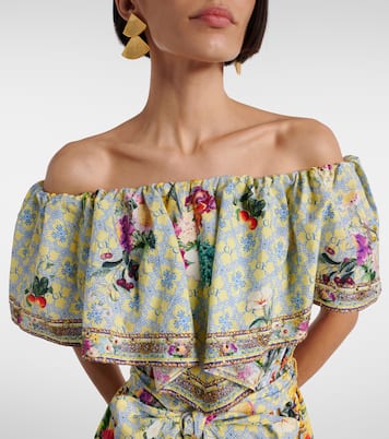 Abito midi Flor Fantástica in cotone | Camilla