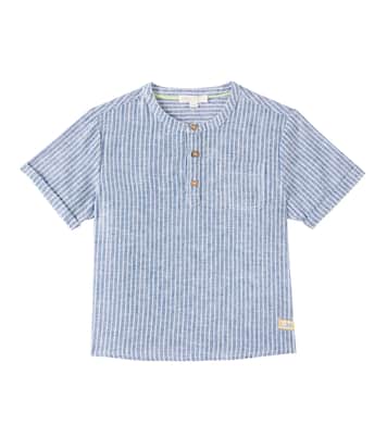Chemise Arun rayée en lin et coton | Louise Misha