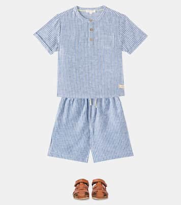 Chemise Arun rayée en lin et coton | Louise Misha