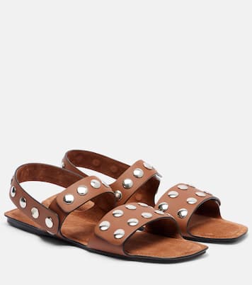 Verzierte Sandalen Boden aus Leder | Khaite