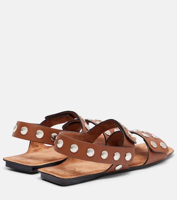 Verzierte Sandalen Boden aus Leder | Khaite