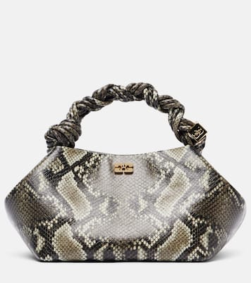 Bou snake-effect tote bag | Ganni