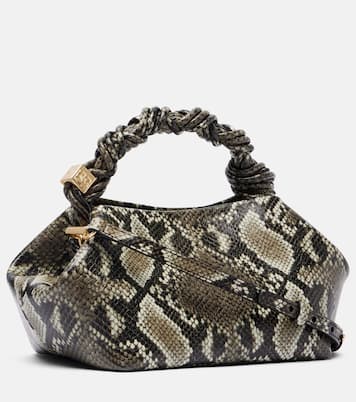 Bou snake-effect tote bag | Ganni
