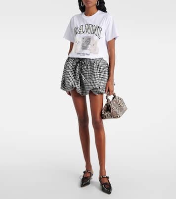 Bou snake-effect tote bag | Ganni