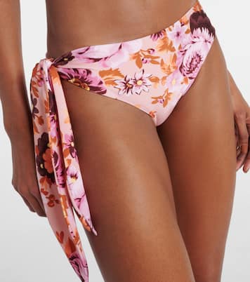 Culotte de bikini à taille basse et fleurs | Chloé