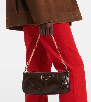 Bucket leather crossbody bag | Prada