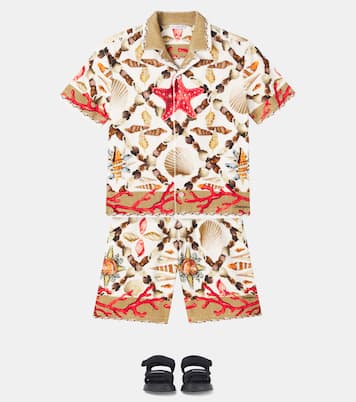 Logo mesh sandals | Dolce&Gabbana Kids