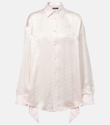 Camicia in raso di seta | Balenciaga