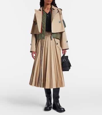 Cotton-blend gabardine and twill jacket | Sacai