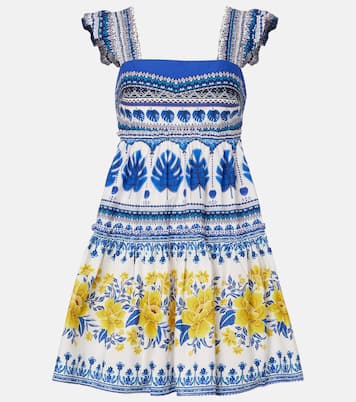 Printed tiered cotton minidress | Farm Rio