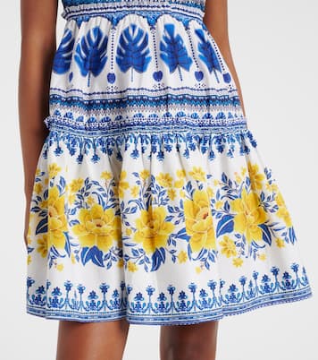 Printed tiered cotton minidress | Farm Rio