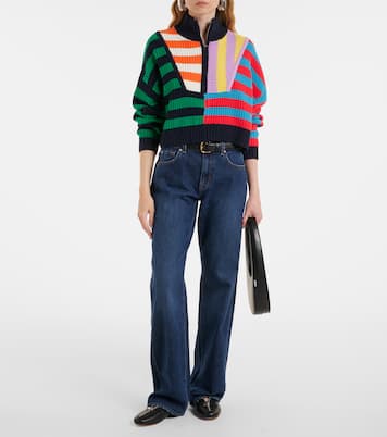 Hampton knitted cotton-blend sweater | Staud