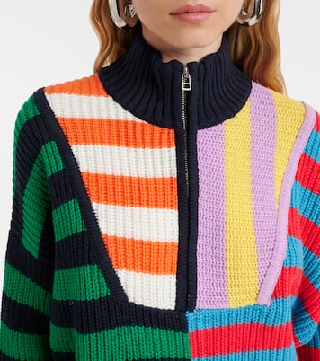 Hampton knitted cotton-blend sweater | Staud