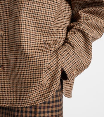قميص ستايل جاكيت بمربعات | Saint Laurent