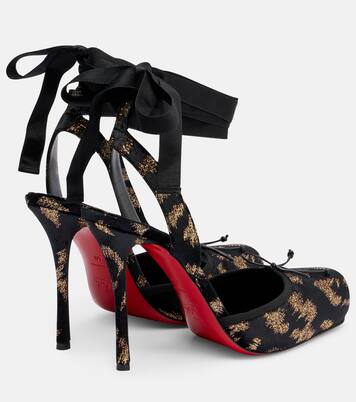 Cassia 100 velvet and lamé pumps | Christian Louboutin