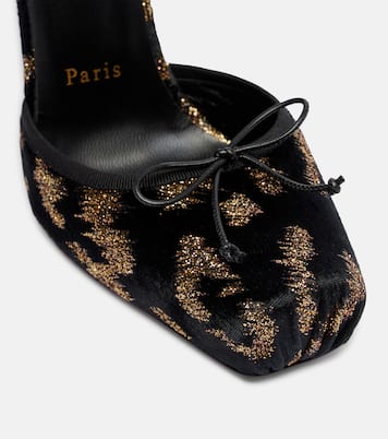 Cassia 100 velvet and lamé pumps | Christian Louboutin
