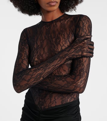 Vivienne ruched lace maxi dress | The New Arrivals Ilkyaz Ozel