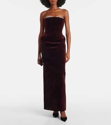 Noélie embellished velvet gown | The New Arrivals Ilkyaz Ozel