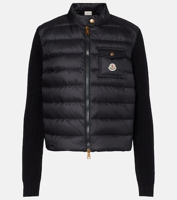 다운 패널 울 캐시미어 카디건 | Moncler