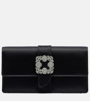 Capri embellished satin clutch | Manolo Blahnik
