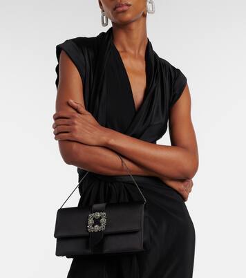 Capri embellished satin clutch | Manolo Blahnik