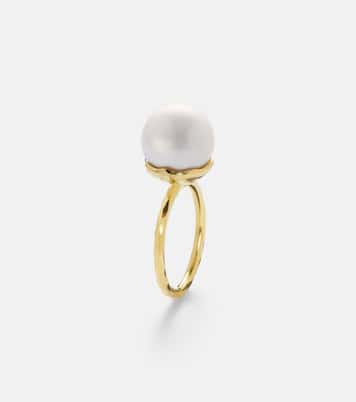 Ring Orb aus 18kt Gelbgold mit Süßwasserperle | Octavia Elizabeth