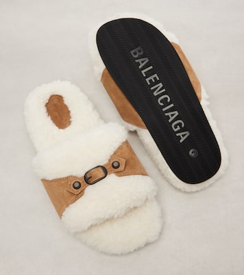 스웨이드 슬라이드 | Balenciaga