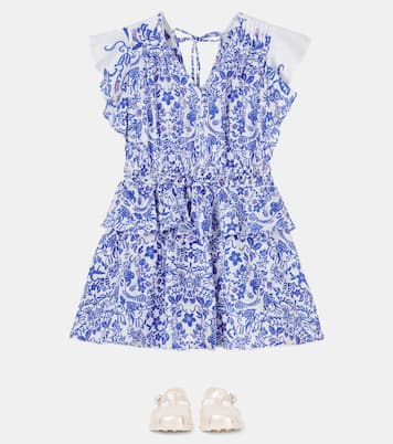 Robe Noemi en coton à fleurs | Poupette St Barth Kids