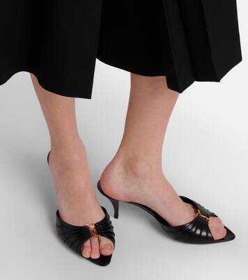 Babylone 60 leather mules | Saint Laurent