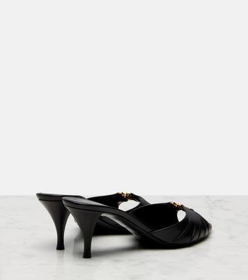 Babylone 60 leather mules | Saint Laurent
