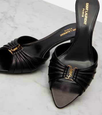 Babylone 60 leather mules | Saint Laurent
