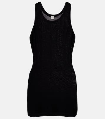 Curved ribbed-knit tank top | Toteme