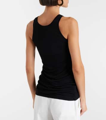 Curved ribbed-knit tank top | Toteme