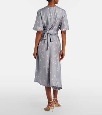 Vestido midi Kirsty de seda floral | Altuzarra