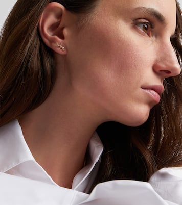 Lizard 14kt gold (585/1000) stud earrings with diamonds | Sydney Evan