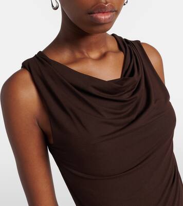 Draped gathered maxi dress | Entire Studios