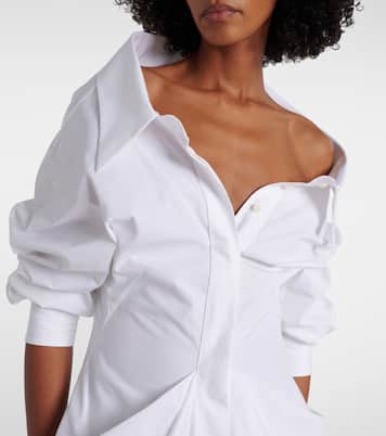 Draped cotton poplin shirt dress | Givenchy