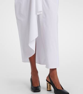 Draped cotton poplin shirt dress | Givenchy