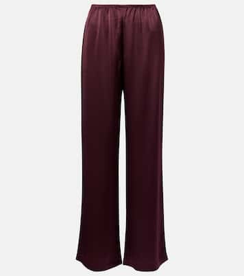 Weite Hose Barb aus Satin | Leset